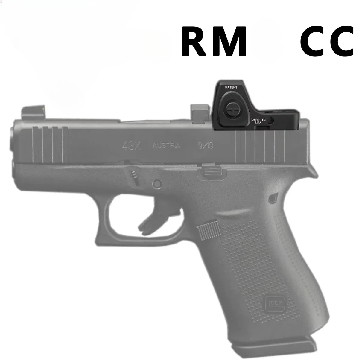 Trij Nylon RM CC mira réflex de punto rojo para pistola compacta G43X M & P escudo Airsoft 20mm AR15 M4 Mini RMcc mira telescópica - imagen 4