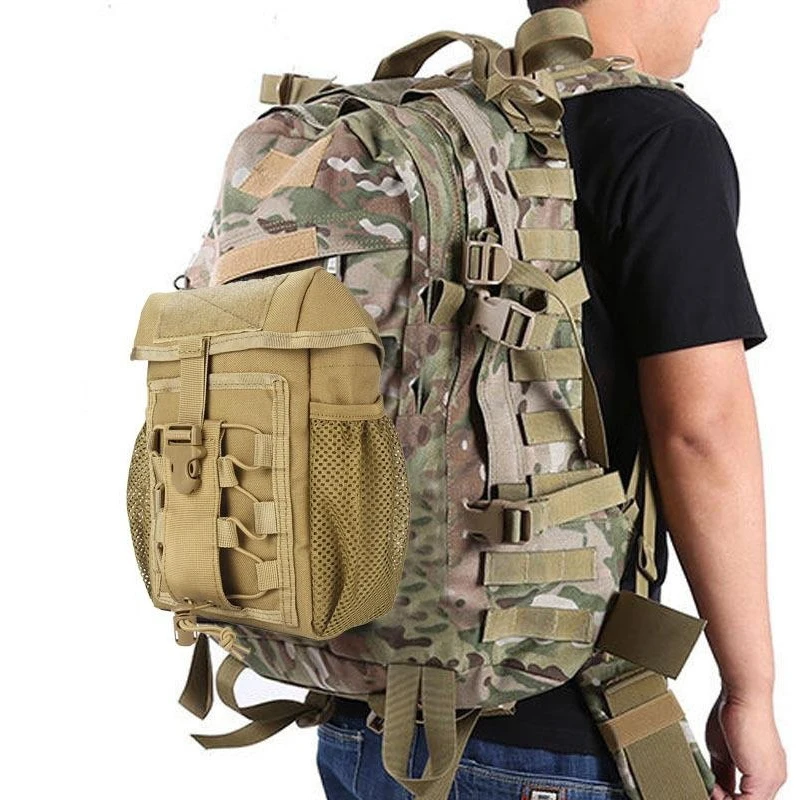 Bolsa para botella de agua para deportes de caza y acampada al aire libre, Kit Oxford 1000D para conducción al aire libre, bolsa para artículos diversos, bolsa para equipo táctico militar - imagen 2