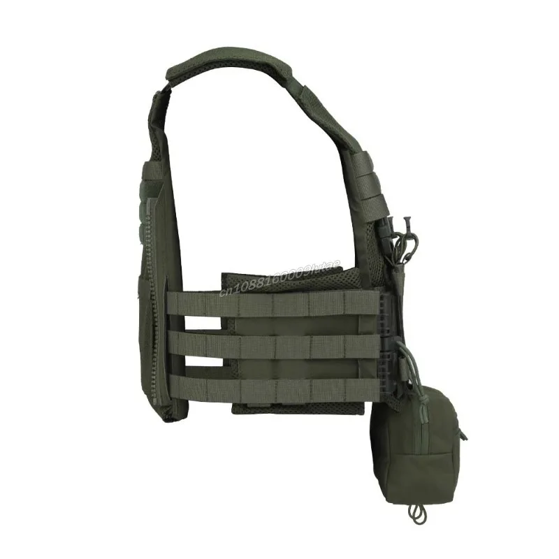 OTB LV119-Juego de portador de placa, chaleco de caza Airsoft ligero versión marítima con bolsa debajo del vientre, chaleco táctico con bolsa Triple Mag - imagen 4
