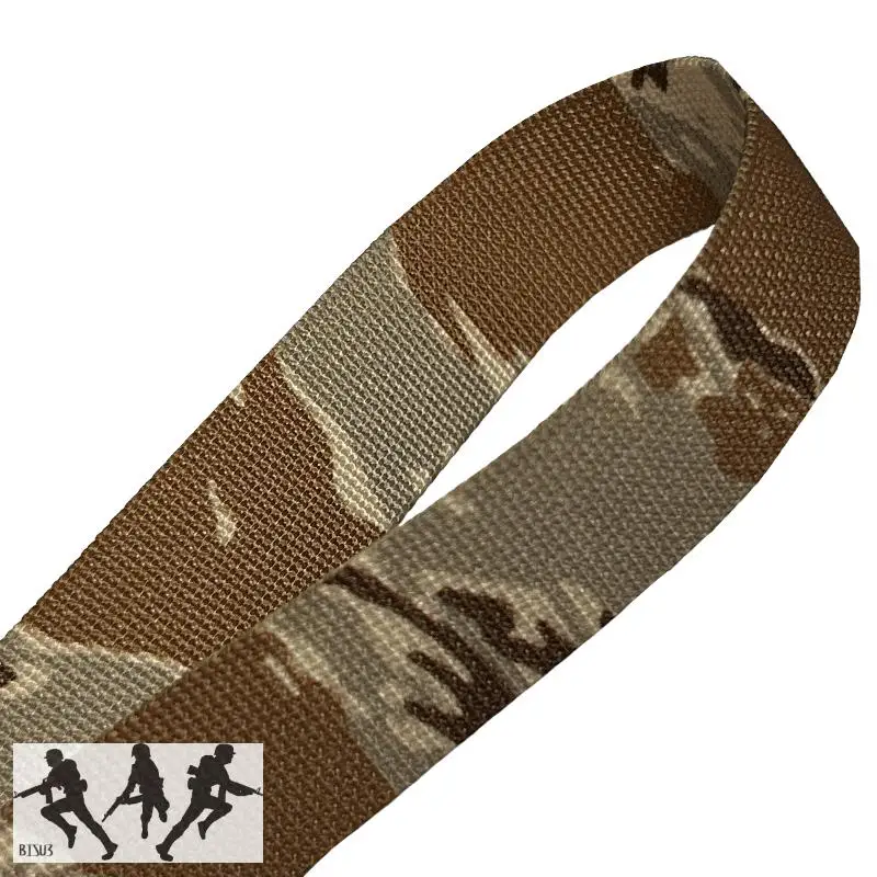 2,5 cm todo terreno patrón de tigre/cinta de camuflaje turbante chaleco táctico correa de hombro equipo DIY cinta Molle Multi Camo - imagen 5