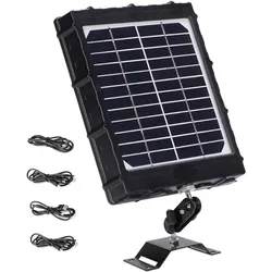 Panel Solar para cámara de rastreo, cámara de juego de 6V/9V/12V, Panel Solar con Cables, cargador de batería incorporado de 8000mAh, resistente al agua IP66