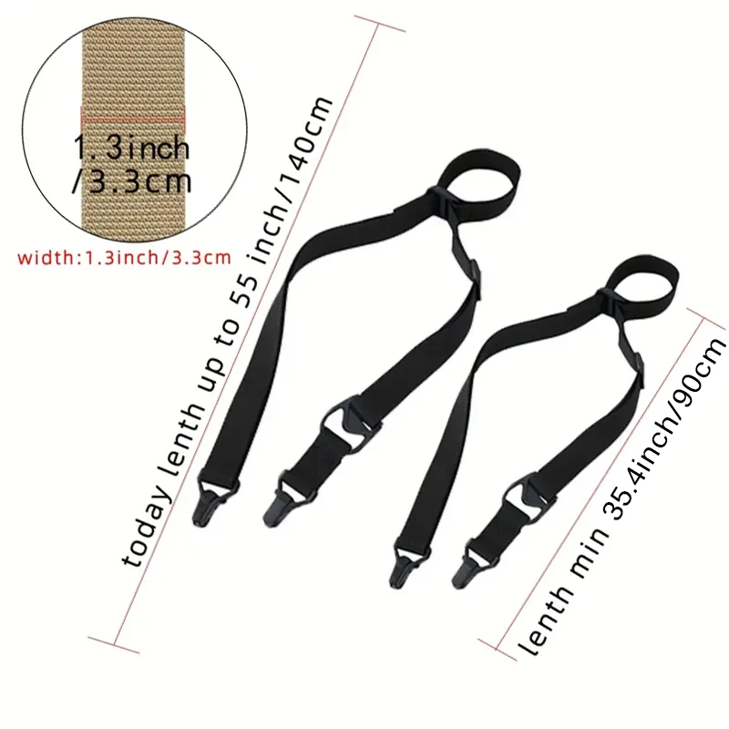 Eslinga MS3, eslinga de nailon multifuncional ajustable: eslinga de alta calidad para acampar y viajar - imagen 4
