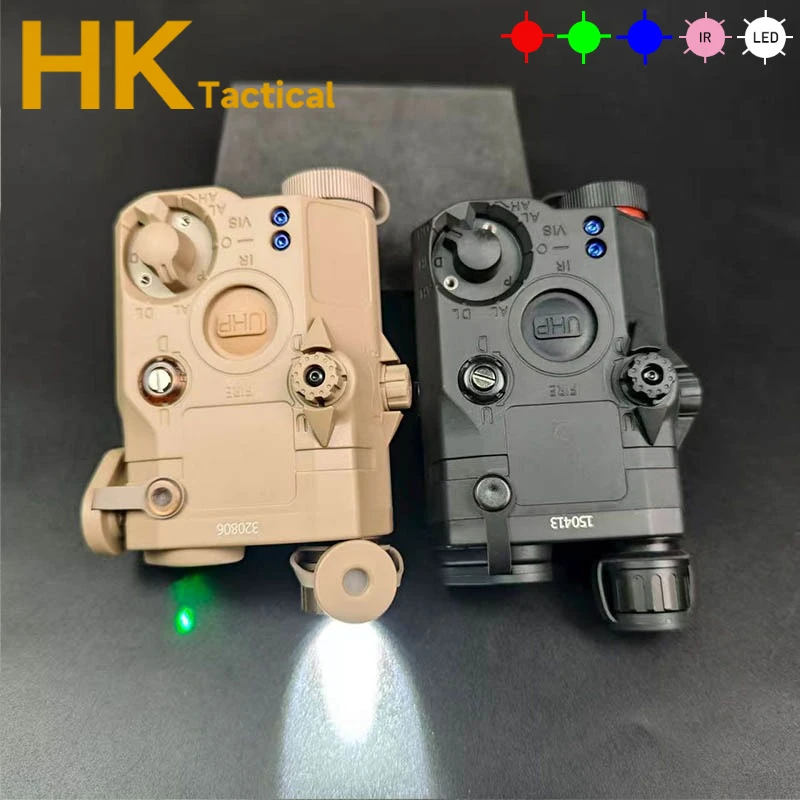 Láser táctico PEQ-15 punto verde con linterna LED y luz IR para rifle AR15