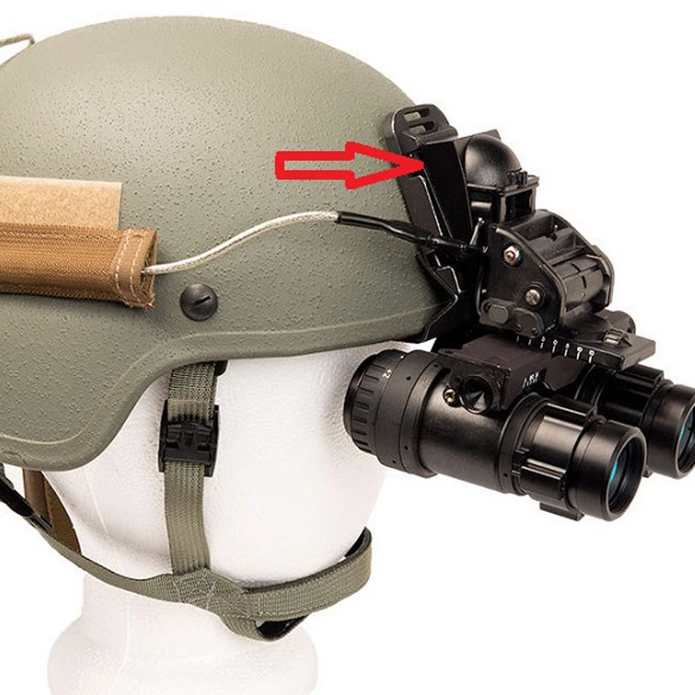 Adaptador de montaje NVG para casco de Metal táctico Airsoft, 1 piezas, para ANVIS 6 9 - imagen 5