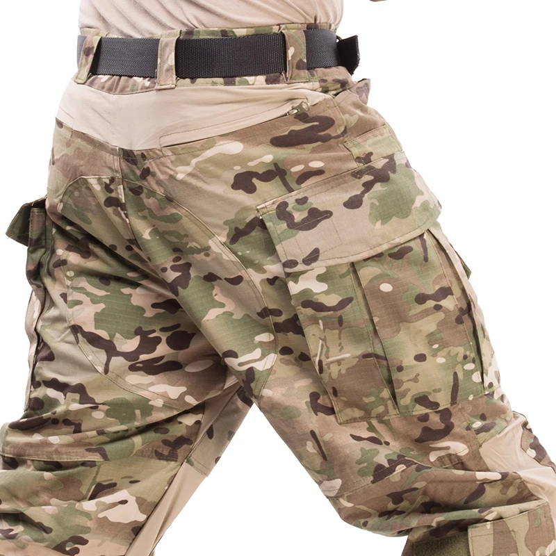 Conjuntos de uniformes tácticos G3, nuevos trajes de camuflaje para hombre, camisa de caza al aire libre, pantalones, Tops, pantalones Cargo elásticos a prueba de viento - imagen 2