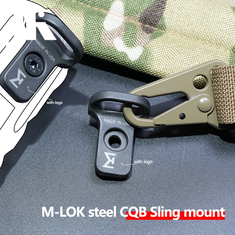 Adaptador de conexión de montaje giratorio QD Sling, correa de hombro para Rifle VTAC de Metal táctico, soporte de liberación rápida para M-LOK y riel de 20MM - imagen 3