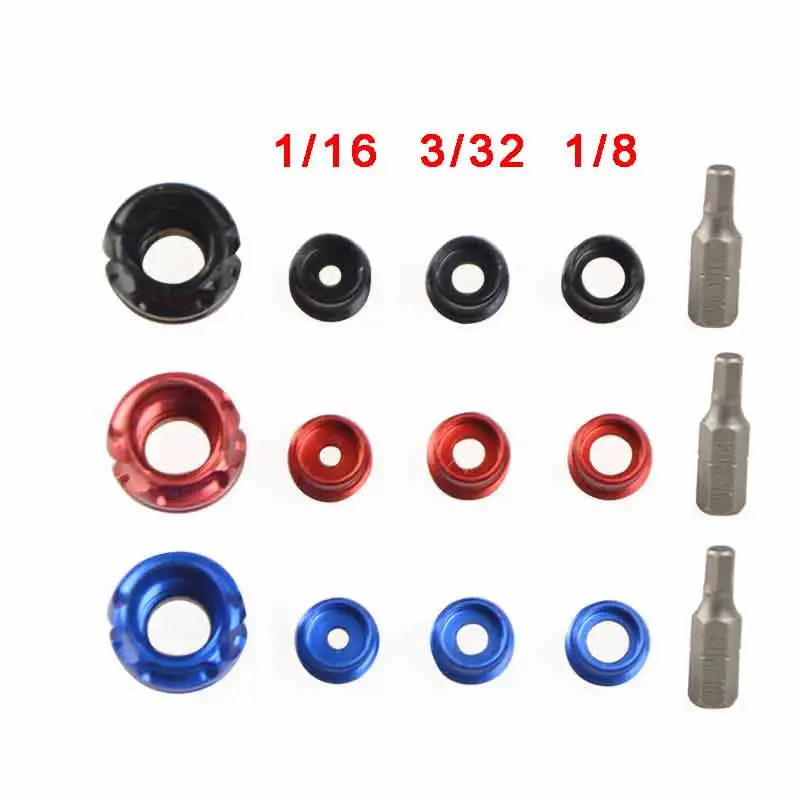 Kit de apertura de arco compuesto de tiro con arco, accesorios de tiro de núcleo interno, vista abierta, carcasa de aluminio de 1/16 grados, 3/32, 1/8, 45/37 - imagen 2