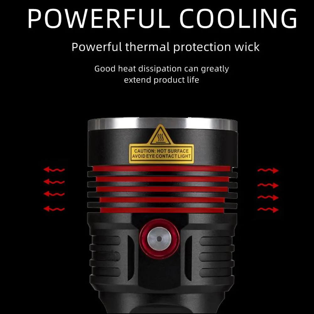 6500k 3x XHP50 LED 60W Super brillante USB recargable al aire libre linterna de alta potencia táctica caza pesca senderismo Camping antorcha - imagen 3