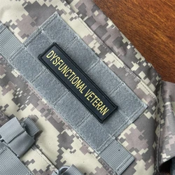 Parche táctico moral Veterano Disfuncional con velcro para uniforme