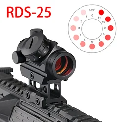 RDS-25 mira punto rojo compacta para riel Picatinny
