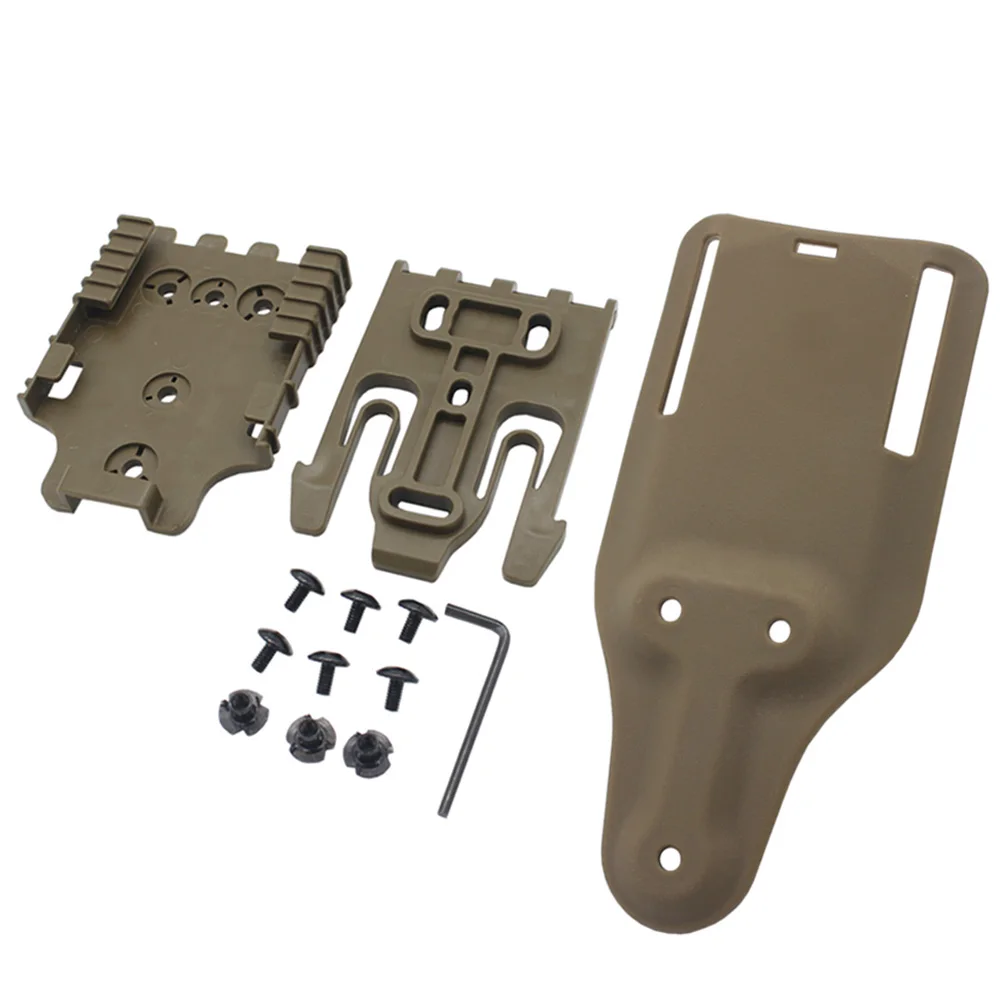 Funda táctica de sistema de bloqueo rápido, cinturón, plataforma, adaptador QLS para Glock 17 M9 P226 1911, funda de caza - imagen 2