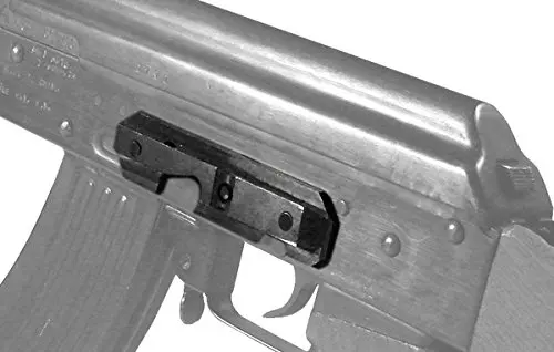 Placa lateral de cola de milano de acero táctico AK47, se adapta al receptor molido estampado, servicio pesado con pernos, apto para AK/ Saiga Airsoft - imagen 3