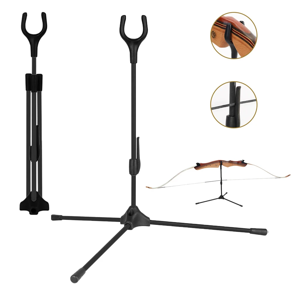 Soporte para trípode de arco, soporte plegable para arco recurvo para arco largo recurvo