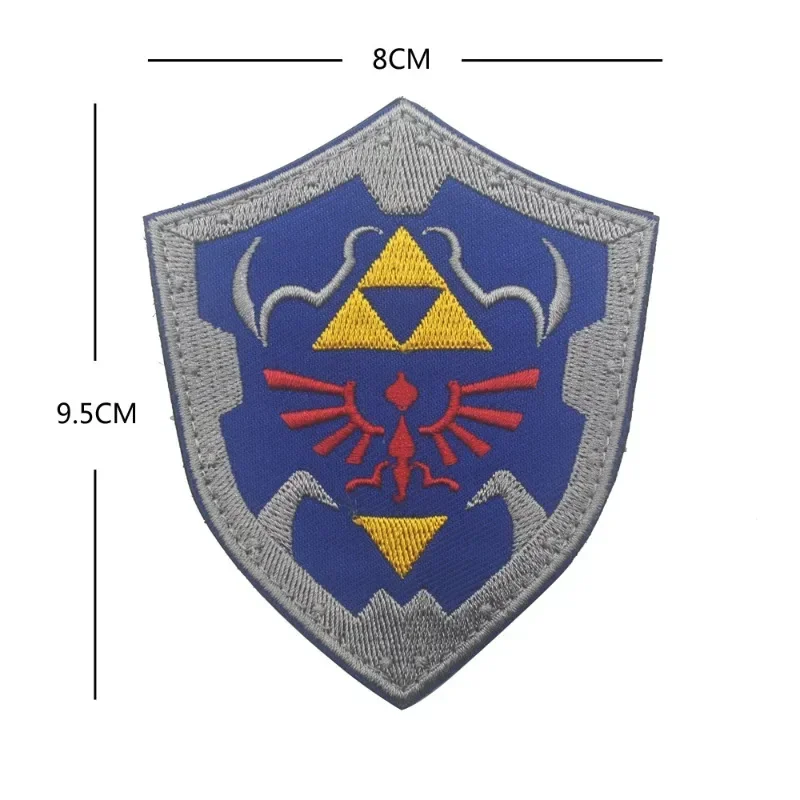Parche bordado con alas de Leyendas de Zelda, brazaletes con logotipo real, emblema táctico con gancho y bucle, insignias militares, sombreros, pegatinas para ropa - imagen 2