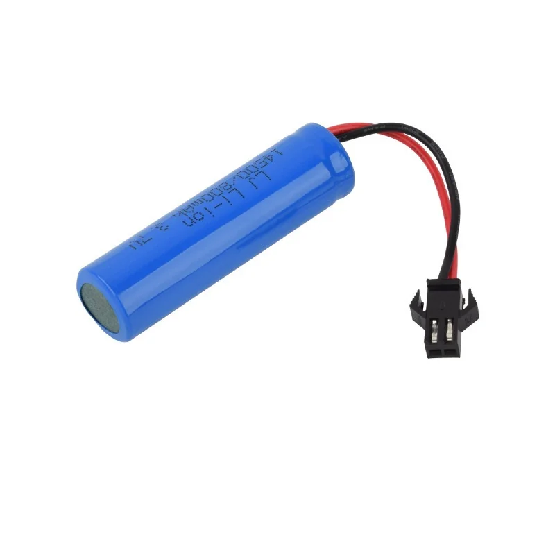 Batería lipo de 3,7 v y 800mah para coche teledirigido JJRC C2 D828, piezas de coche teledirigido 14500 SM-2P, accesorios para juguetes, 50 piezas - imagen 3