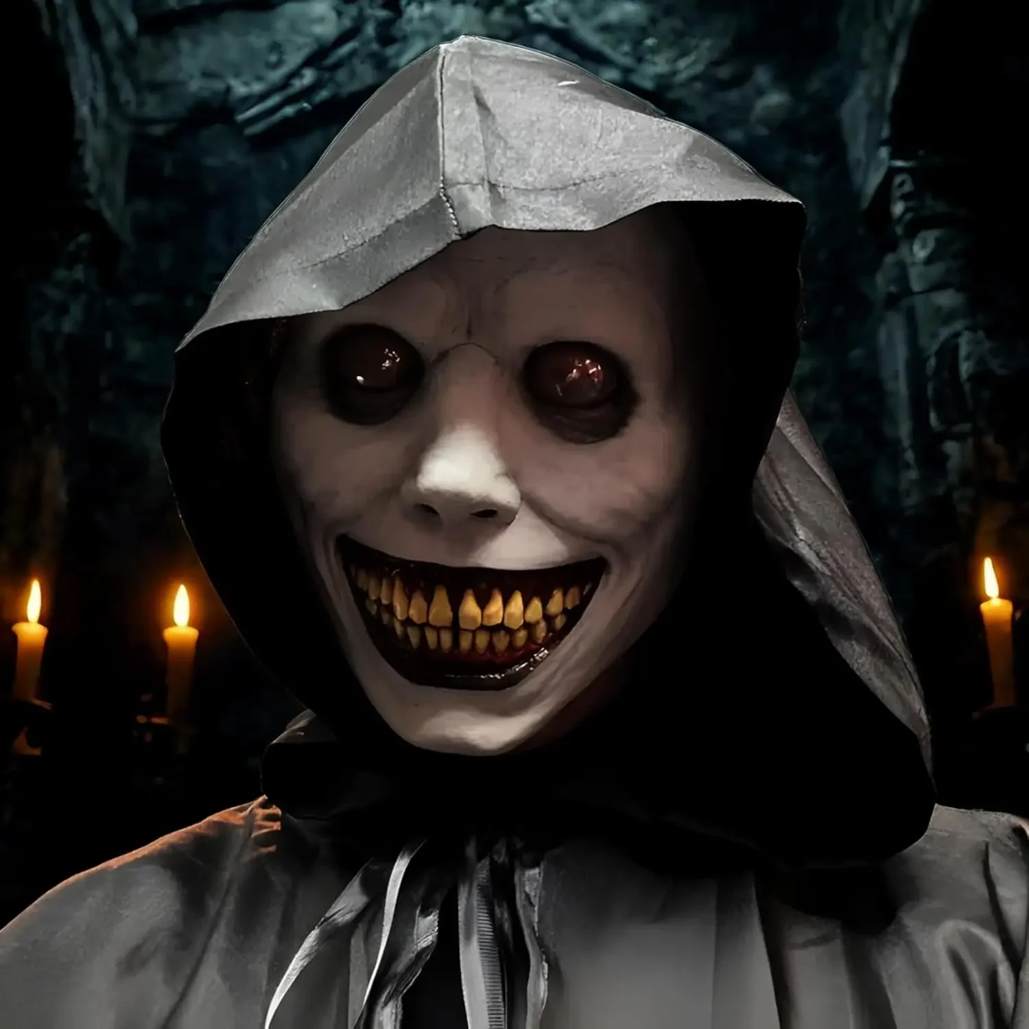 Máscara de Halloween aterradora: máscara de terror espeluznante de látex natural realista con ojo para fiesta de disfraces de cosplay de Halloween para adultos - imagen 2