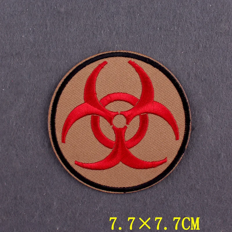 Parches de señal de advertencia Nuclear bioquímica para ropa, rayas de ropa Stalker, Parche de Chernobyl, parches bordados en la ropa - imagen 5