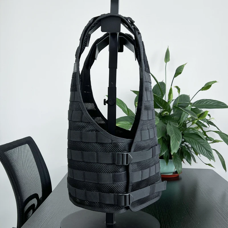 Chaleco táctico transpirable de malla, traje antipuñaladas con forro, chaleco protector completo desmontable rápido MOLLE multifuncional - imagen 2