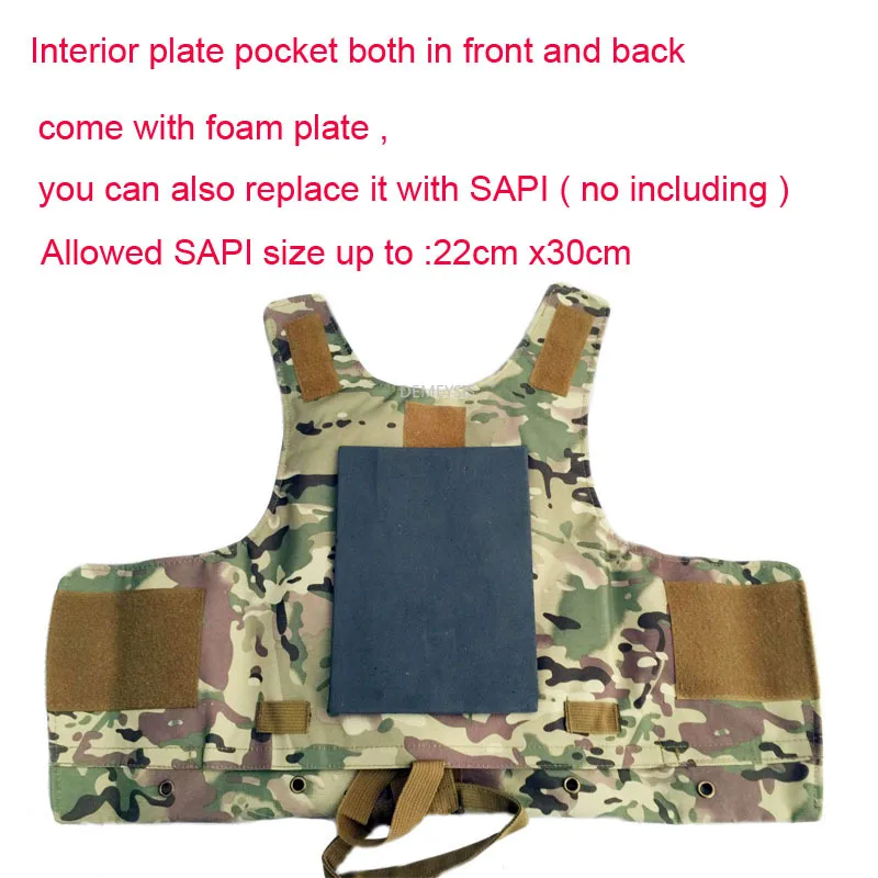 Chaleco táctico militar de asalto Airsoft, portador de placa Multicam Molle Mag, equipo de pecho de munición, arnés de armadura corporal de Paintball - imagen 2