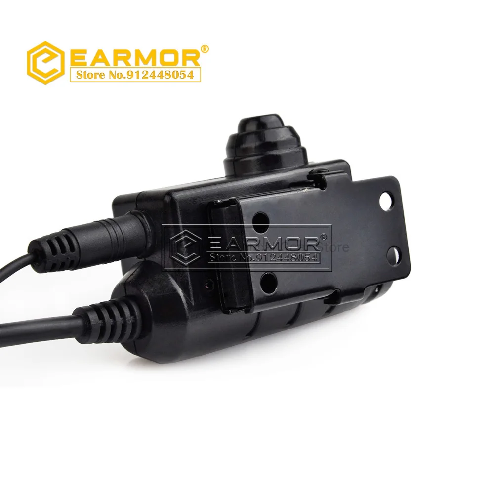EARMOR-adaptador M52 PTT para auriculares de comunicación táctica, adaptador PTT para Airsoft Earmor MSA Sordin - imagen 4