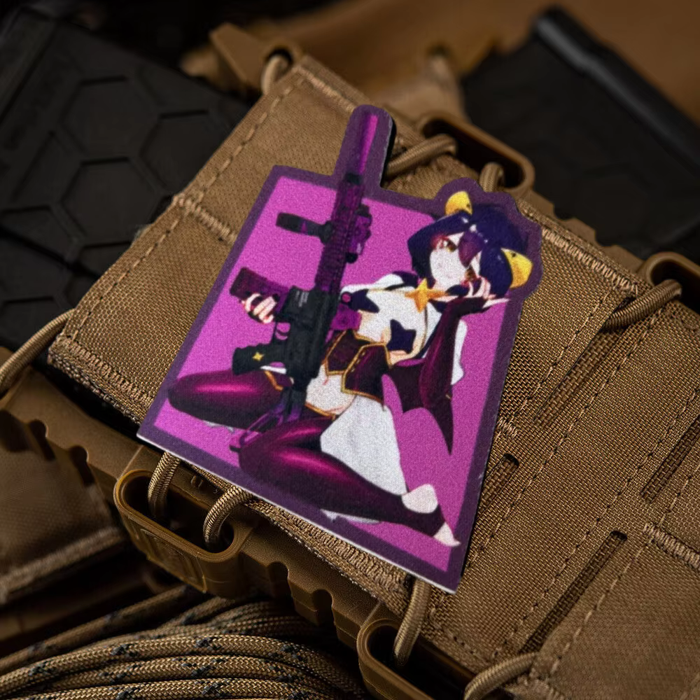 Parche táctico anime con velcro para uniformes y mochilas - imagen 2