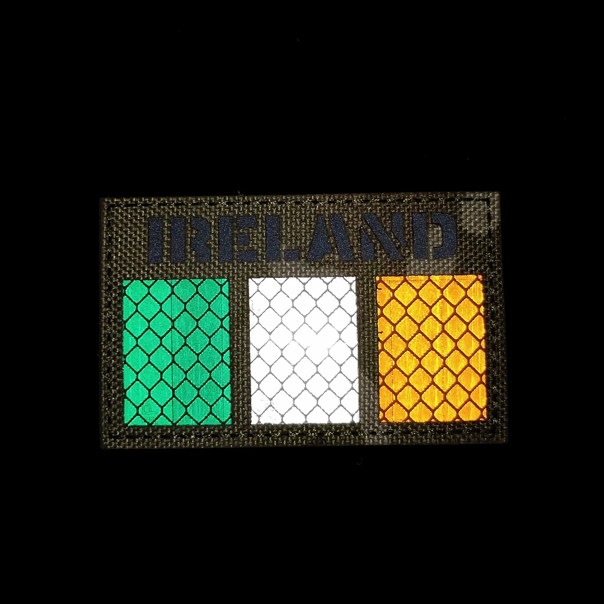 Parche de bandera de Irlanda IR, insignia de identificación nocturna, brazaletes tácticos de moral de 3 barras, mochila al aire libre, sombrero, ropa, calcomanías decorativas - imagen 5