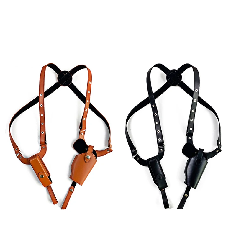 Funda táctica para hombro, funda ajustable para pistola de axila con bolsa para revistas, bolsa de transporte para pistola, accesorios de caza - imagen 2