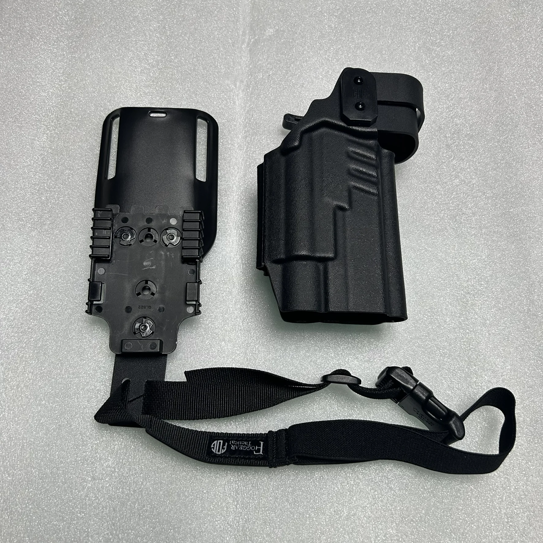 O-040 Juego de fundas de extracción rápida con bloqueo anticaída secundario táctico a prueba de golpes para la serie 2011