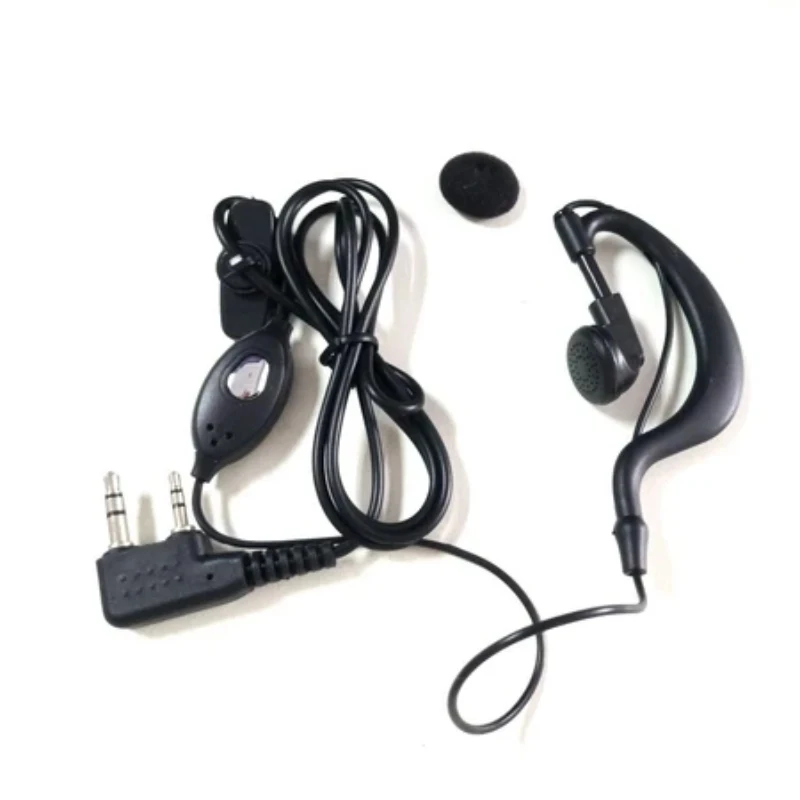 Baofeng auricular uv5r auriculares PTT con micrófono en la oreja gancho auriculares k puerto radio bidireccional auriculares bf888s