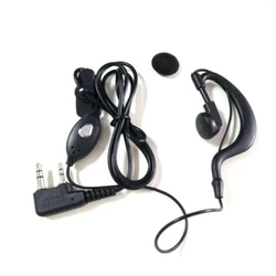 Baofeng auricular uv5r auriculares PTT con micrófono en la oreja gancho auriculares k puerto radio bidireccional auriculares bf888s