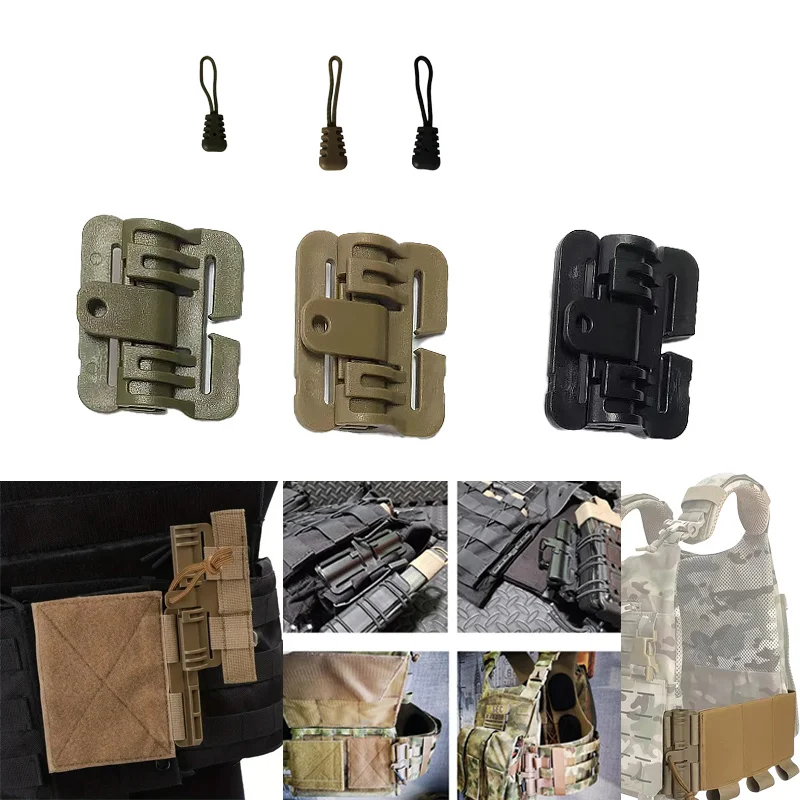 Sistema Molle rápido cinturón lateral adaptador Qd hebilla QD, hebilla ajustada, hebilla de liberación rápida de hombro para chaleco JPC CPC NCP XPC - imagen 4