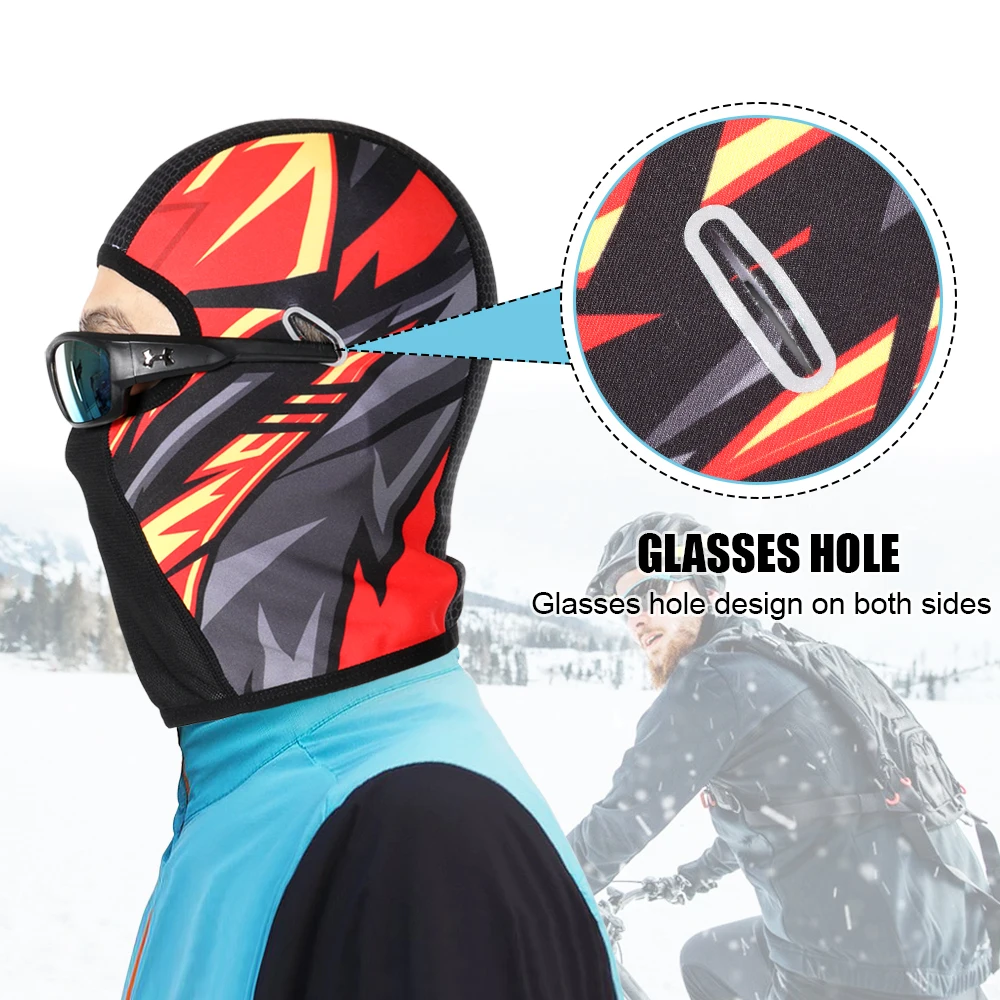 Pasamontañas de lana para invierno, máscara facial completa para ciclismo, calentador de cuello, senderismo, esquí, forro para casco, deportes, Snowboard, bufanda, capucha, gorra para hombres y mujeres - imagen 4