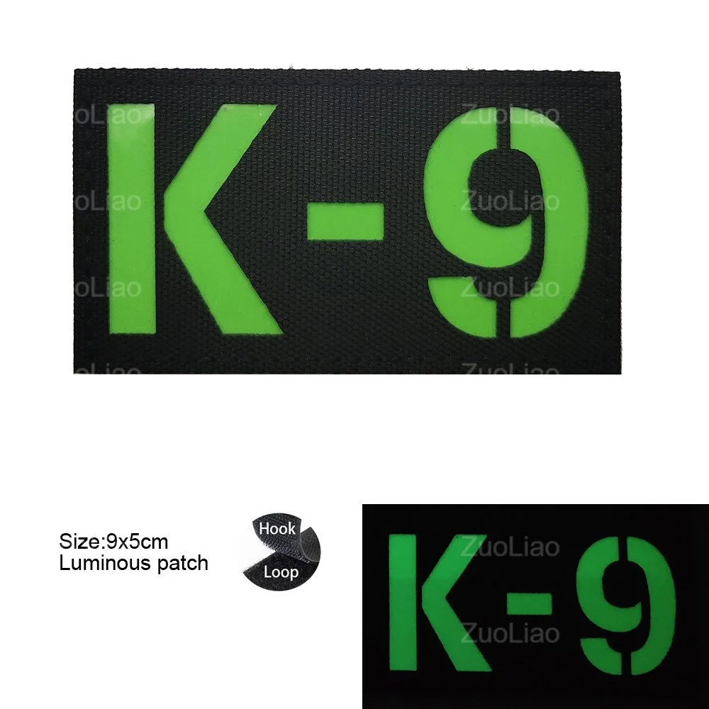 Parche de corte láser para mascotas, pegatina luminosa para correa de mascotas, servicio para perros K9 IR, parche reflectante de gancho y bucle, gran oferta - imagen 5