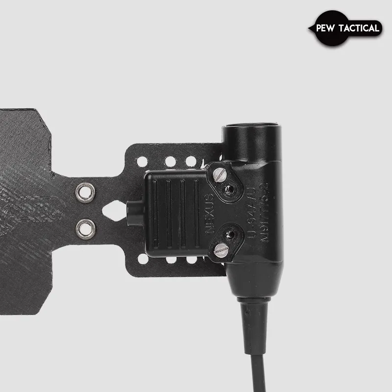 PEW TACTICAL AXL STYLE CommSled Universal PTT Molle Mount para U94 TEA Invisio10/20 CURV Material - imagen 3