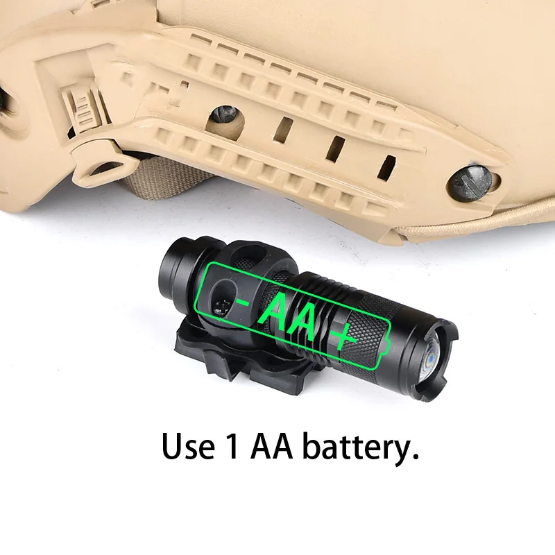 WADSN Tactical AIrsoft estroboscópico Consant momentáneo casco lámpara con luz blanca Scout casco lámpara rápida casco de caza linterna - imagen 5