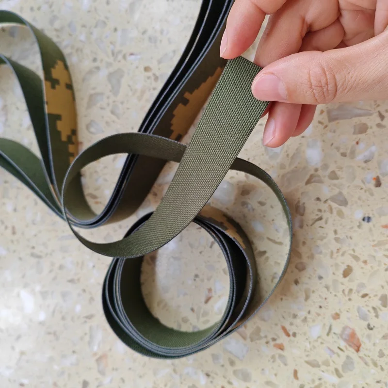 Cinta tejida compuesta de camuflaje de flor amarilla de 2,5 cm 1,4 metros/tira - imagen 3