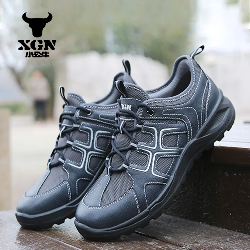 XGN-zapatos de senderismo de malla para hombre, botas de caza transpirables, botas tácticas de combate para el desierto, zapatos de trekking para mujer, zapatillas tobilleras de viaje - imagen 2