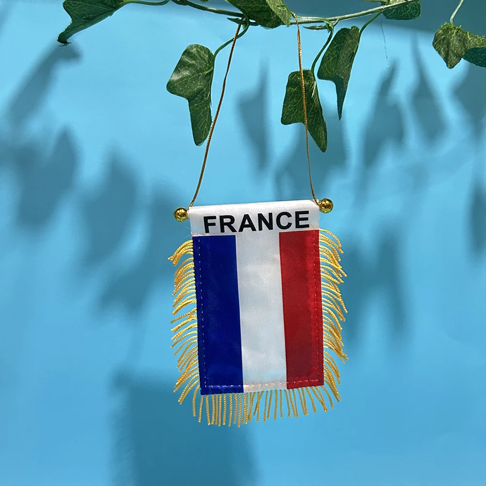 SKY FLAG Bandera Coche Francia – Poliéster Doble Cara - imagen 4