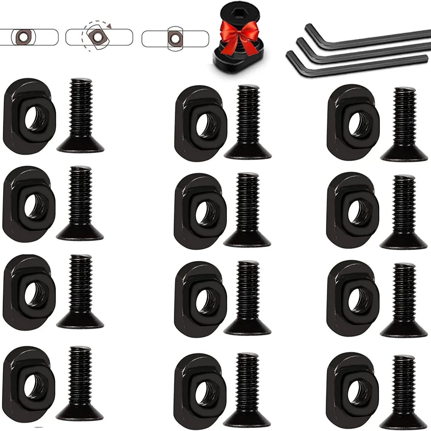 Set tornillos y tuercas M-LOK con tuerca en T para guardamanos - imagen 5