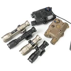 PEQ-15 táctico M300C M600C linterna LED puntero de punto rojo PEQ15 linterna estroboscópica M600 M300 LED luz blanca accesorios de Camping