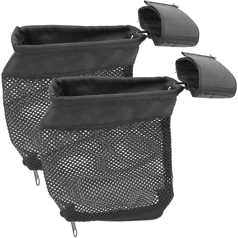 Bolsa táctica recogecartuchos de malla nailon negra compacta - imagen 3