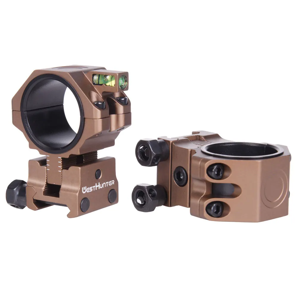 WestHunter-visor táctico de altura ajustable, anillos de montaje Picatinny para caza, 34mm/30mm/25,4mm de diámetro, 20mm - imagen 5