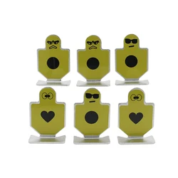 Objetivo pequeño acero amarillo para lanzador de balas suaves