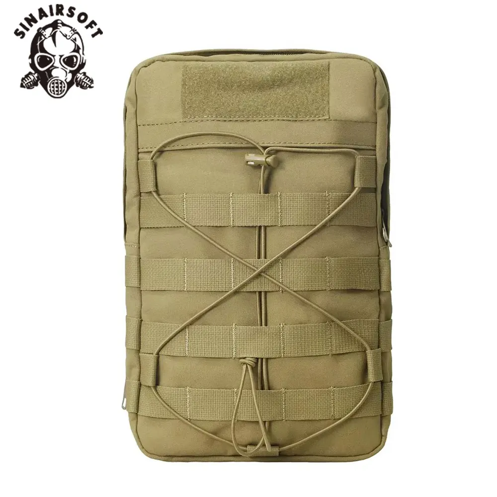 Chaleco táctico con Panel trasero, cremallera en la placa trasera, accesorio de expansión Airsoft, bolsa, chaleco, portador de placa para chaleco de Faraón - imagen 2