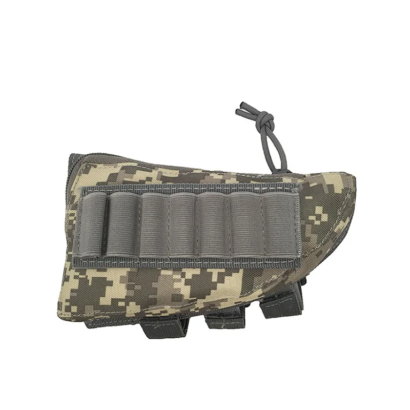 Rifle táctico escopeta Buttstock bala bolsa Rifle Stock munición Shell Nylon revista Molle bolsa soporte para cartuchos arma equipo de caza - imagen 5