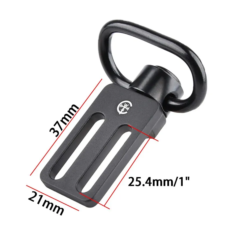 WADSN adaptador de conversión de cabestrillo QD Convertible Triglide táctico de 2 a 1 punto, componentes de armas de impacto de 1 "para montaje MS2 AR15 AK - imagen 3