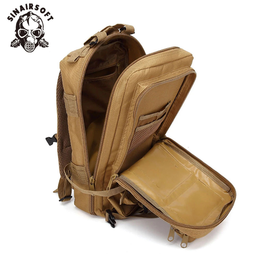 SINAIROFT 30L táctico 3P mochila de nailon deporte al aire libre escalada Camo senderismo mochila impermeable paquete de hombro - imagen 3