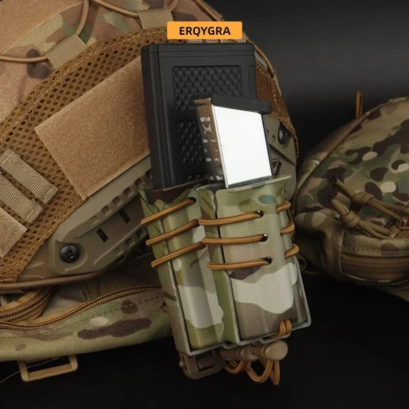 ERQYGRA bolsa táctica urbana 9mm M4 revista caza tiro Molle sistema accesorios Wargame funda equipo deportivo al aire libre - imagen 5