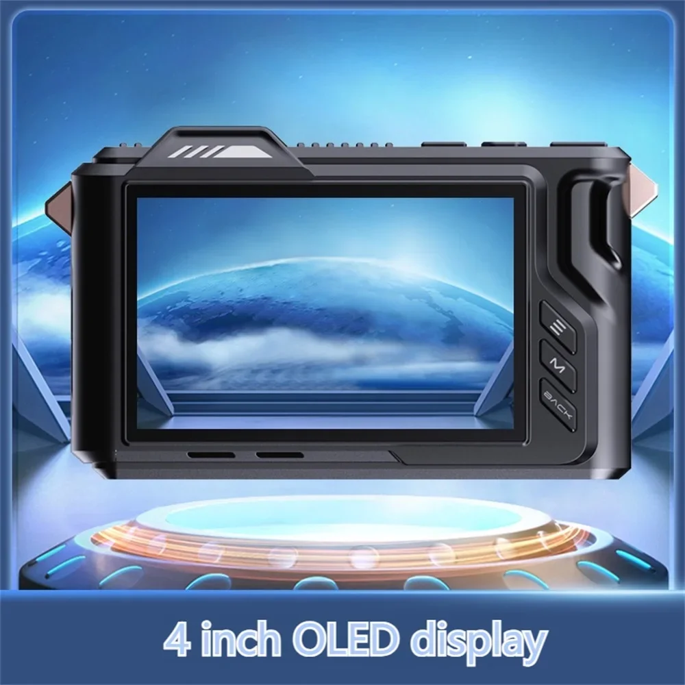 Cámara Digital SLR NVC100, telescopio Monocular de visión nocturna infrarroja a todo Color, 4K, 52MP, HD, WIFI, Zoom 50X, 500M, para acampada - imagen 4