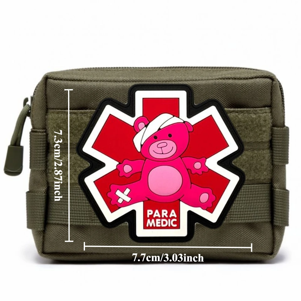 Parche táctico de PVC PARA MEDEC para ropa, insignia de moral, parches militares con gancho y bucle, pegatinas para mochila, brazalete - imagen 3